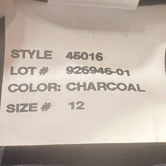 DKNY Charcoal Wool Cashmere Coat Belted Long Overcoat Size 12 NWOT Quiet Luxury - Picture 11 of 11